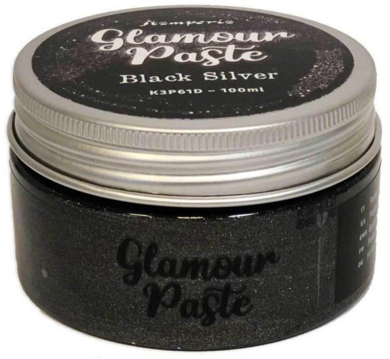 Stamperia Glamour Paste Black Silver